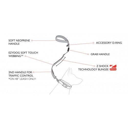 Laisse Ezydog Zero Shock fonctionnement