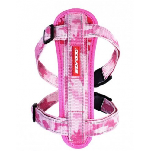 Harnais Ezydog Chest Plate Vue Dessous Rose