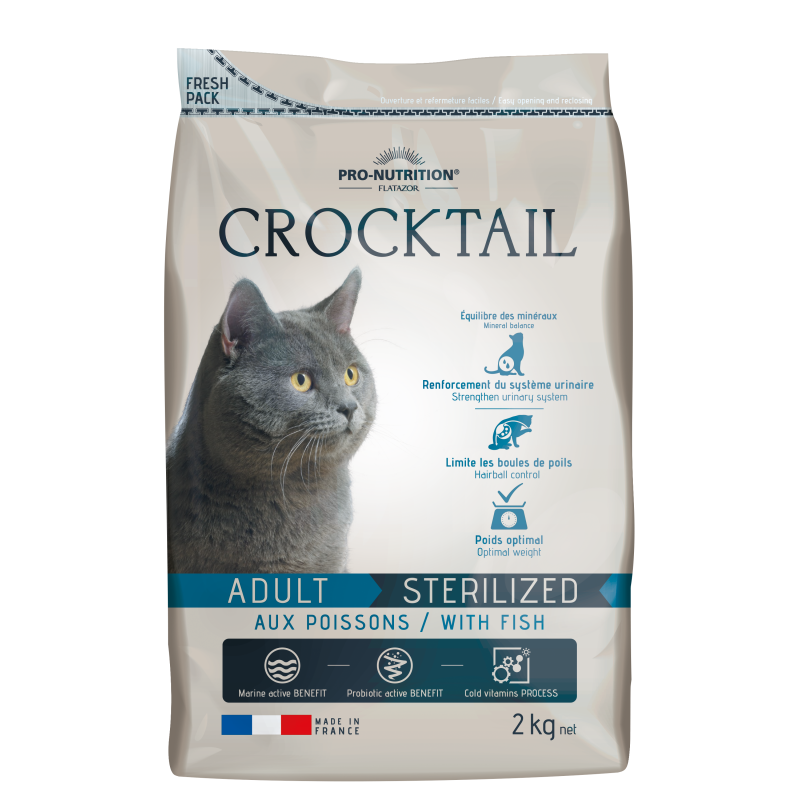 Crocktail Adult Sterilized aux poissons